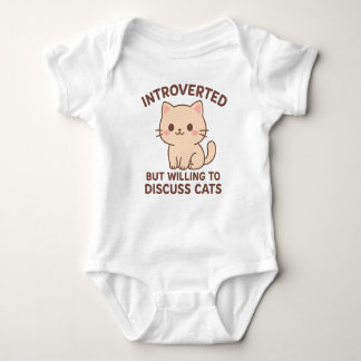 Body Para Bebé  Introvert But Discuss Cats Baby One-Pieces