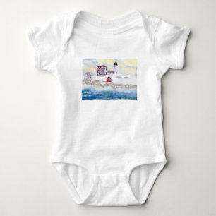 Body Para Bebé invierno en el Faro Nubble de Maine