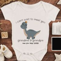 Invitación del bebé abuelo Dinosaurio Boho