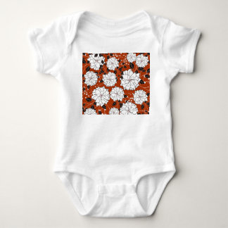 Body Para Bebé Invitación floral: Boda abstracto