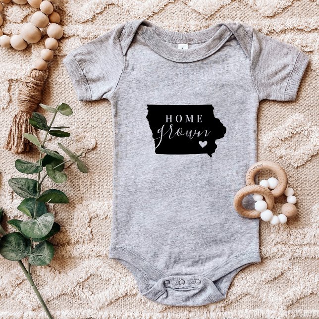Body Para Bebé Iowa Home Grown State Tee (Subido por el creador)