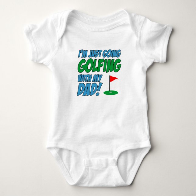 Body Para Bebé Ir a jugar golf con papá (Anverso)