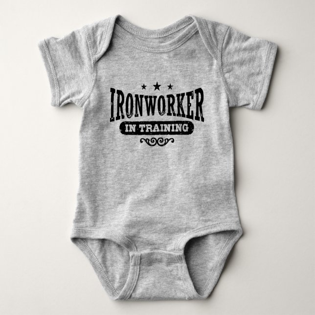 Body Para Bebé Ironworker En Formación (Anverso)