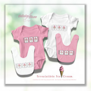 Body Para Bebé Irresistible crema de hielo traje bodysuit por Adi