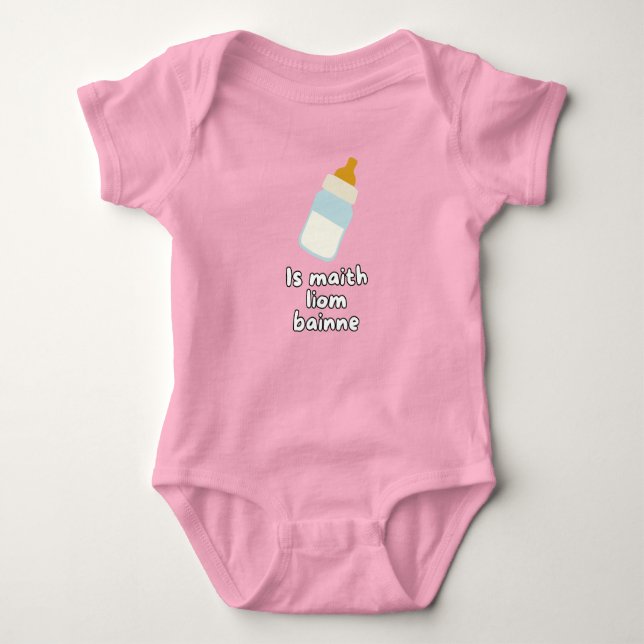 Body Para Bebé Is Maith Liom Bainne - Irish Language baby gifts (Anverso)