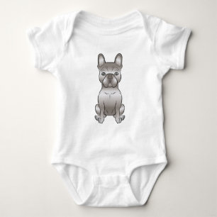 Body Para Bebé Isabella Bulldog Francés Frenchie Perro Dibujo Ani