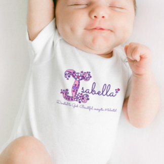 Body Para Bebé Isabella chicas nombre y quiere decir que soy una