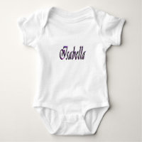 Isabella Nombre En Morado Y Rosa,