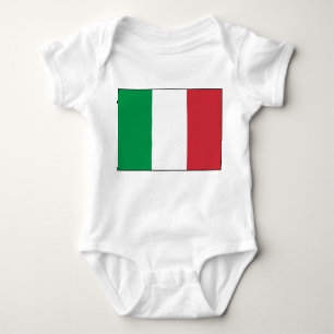 Body Para Bebé Italia - Bandera nacional italiana