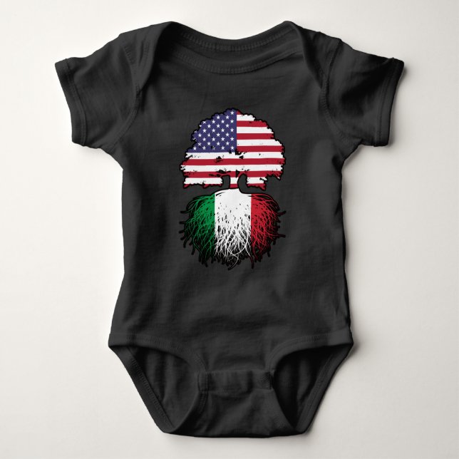 Body Para Bebé Italia Italiano Estados Unidos Estados Unidos (Anverso)