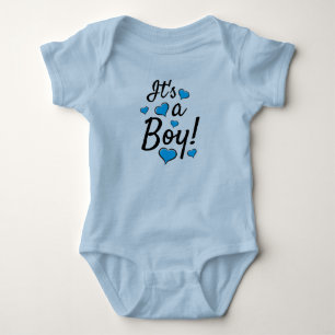 Body Para Bebé It's a Boy! Revelación de género del bebé con cora