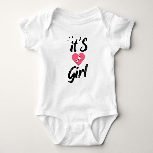 Body Para Bebé It's a girl (Anverso)