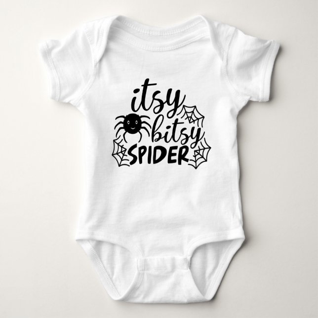 Body Para Bebé Itsy Bitsy Spider Halloween (Anverso)