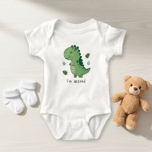 Body Para Bebé I've arrived Dinosaur Baby Bodysuit - Personalized