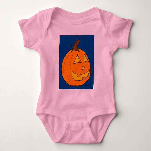 Body Para Bebé Jack o' Lantern Blue Infeper (Anverso)