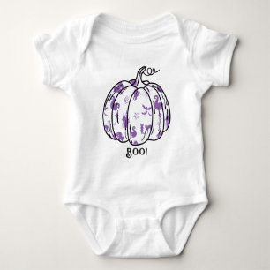 Body Para Bebé Jack-O’-Lantern malva y espeluznante