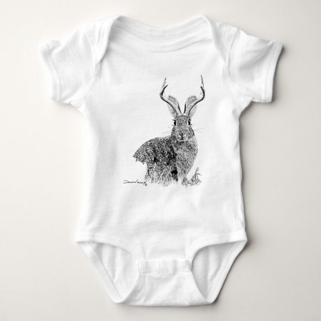 Body Para Bebé Jackalope (Anverso)