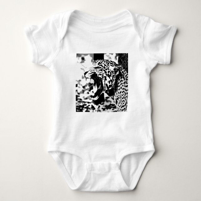 Body Para Bebé Jaguar Rugiente (Anverso)