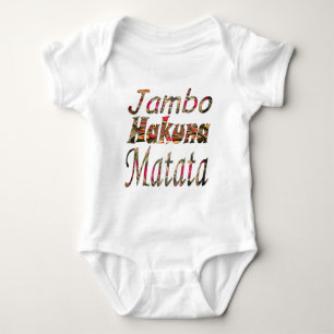 Body Para Bebé ¡Jambo Hakuna Matata! Impresión de arte de cosecha