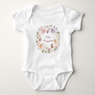 Body Para Bebé Jardín Caprichoso Mariposa Shower de Bebé Regalo F
