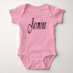 Body Para Bebé Jasmine, Nombre, Logo, Bodysuit Tutú Rosa Bebé