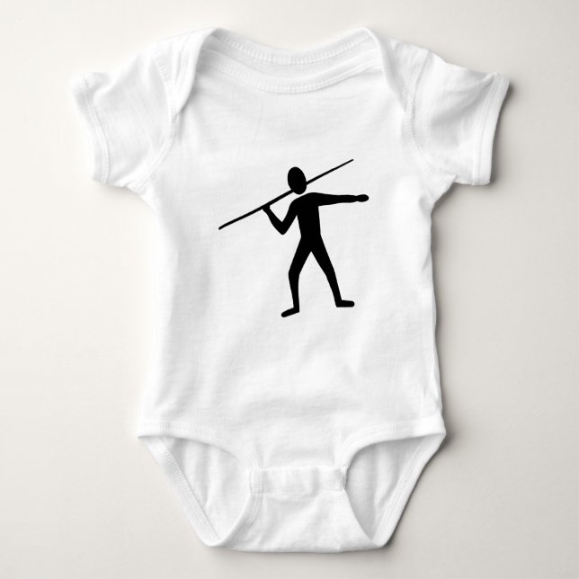Body Para Bebé Javelin Trower - Negro (Anverso)