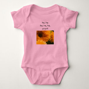 Body Para Bebé je, je, je, je, resoplido Ropa de bebé humor Adora