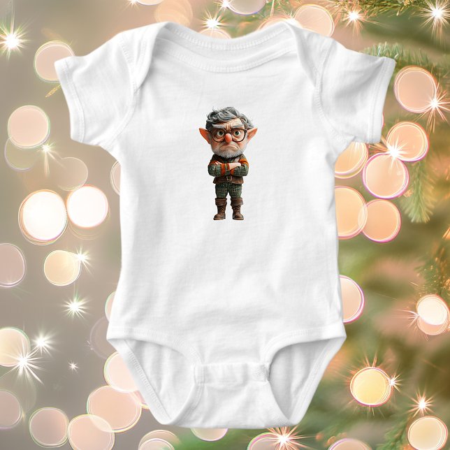 Body Para Bebé Jefe Navidades Elf Baby Bodysuit (Subido por el creador)