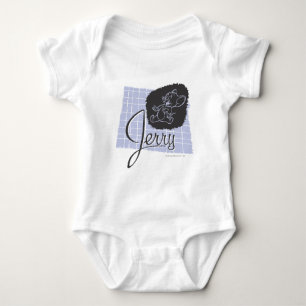 Body Para Bebé Jerry Black and Blue Script