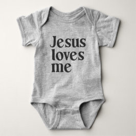 Body Para Bebé Jesús Me Ama Bodysuit