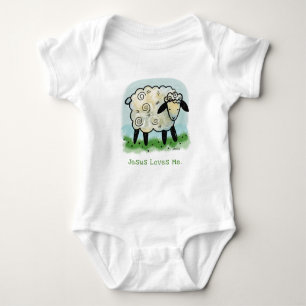 Body Para Bebé Jesús Me Ama, Cordero Onsie