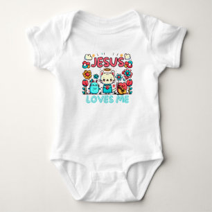 Body Para Bebé "Jesús me ama" Diseño con Personalizado amable