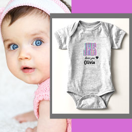Body Para Bebé Jesús Personalizado Te Ama Olivia Baby Bodysuit