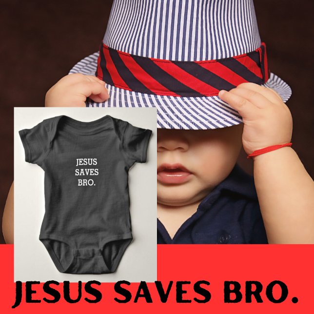 Body Para Bebé Jesús Salva Herm. Negro  (Subido por el creador)