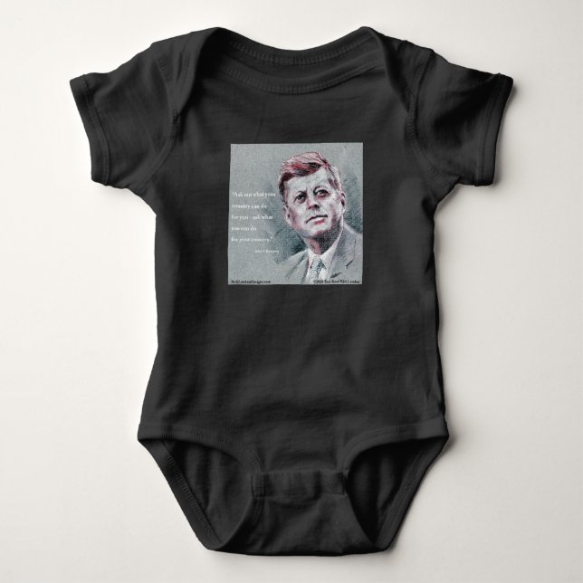 Body Para Bebé JFK & cita (Anverso)