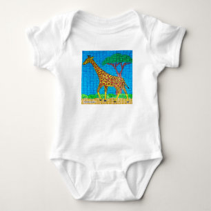 Body Para Bebé Jirafa (blanca) - Bodysuit de bebé