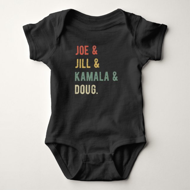 Body Para Bebé Joe & Jill & Kamala & Doug I (Anverso)