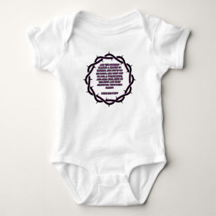 Body Para Bebé John 19:2-3 KJV Biblia Verse Scripture Unisex