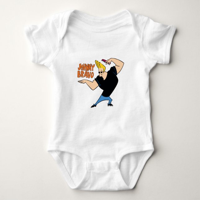 Body Para Bebé Johnny Bravo Combing Hair (Anverso)
