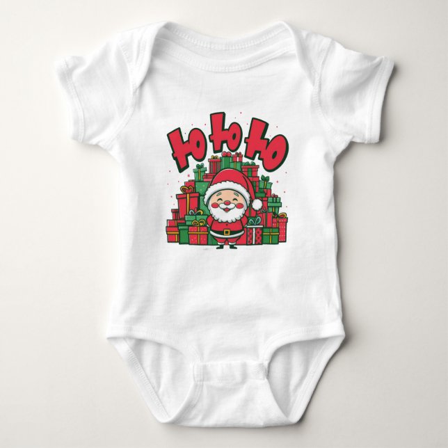 Body Para Bebé Jolly Personalizado Santa Navidades-67748 Hoodie (Anverso)