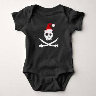 Body Para Bebé Jolly Roger Santa +{ Pirate Skull }+
