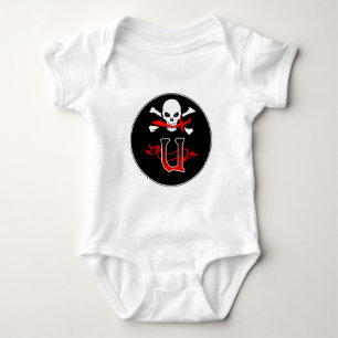 Body Para Bebé Jolly Roger U Monograma Inicial