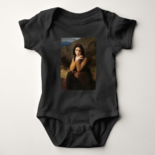 Body Para Bebé Joven muchacha de Bouguereau (Anverso)