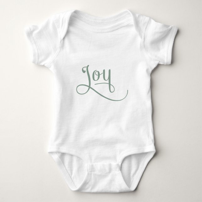 Body Para Bebé Joy Script Sage (Anverso)