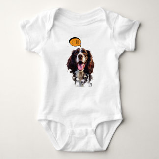 Body Para Bebé Joyful Springer Spaniel  in Watercolor