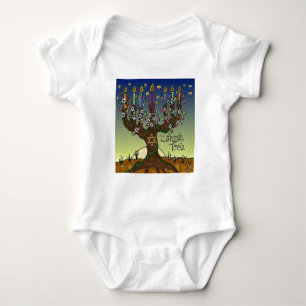 Body Para Bebé Judaica L'shanah Tovah Árbol de la Vida Regalos Ro