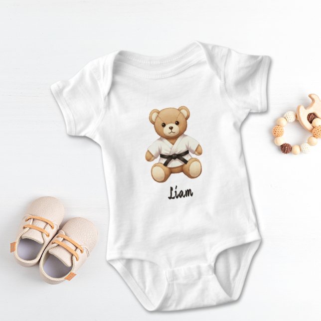 Body Para Bebé Judo Black Belt Teddy – Perfect Gift for Judo (Subido por el creador)