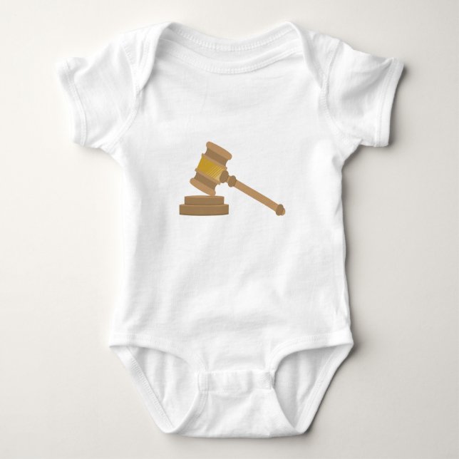 Body Para Bebé Jueces Gavel (Anverso)
