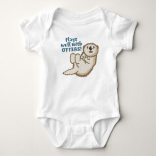 Body Para Bebé Juega bien con Otters Bodysuit