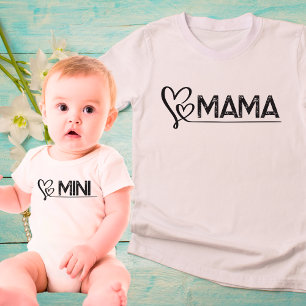 Body Para Bebé Juego de Corazones Mami y Me